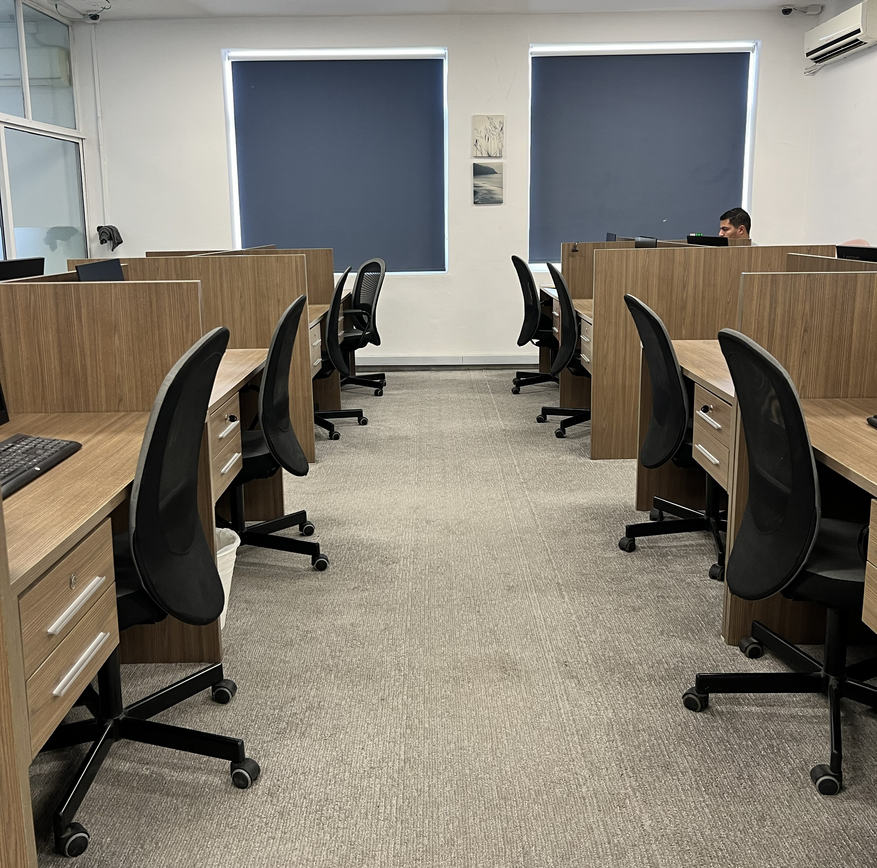 Coworking and hot desk area